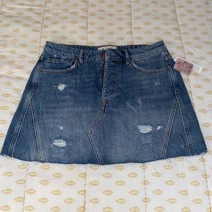 Free People “we the free” denim mini skirt